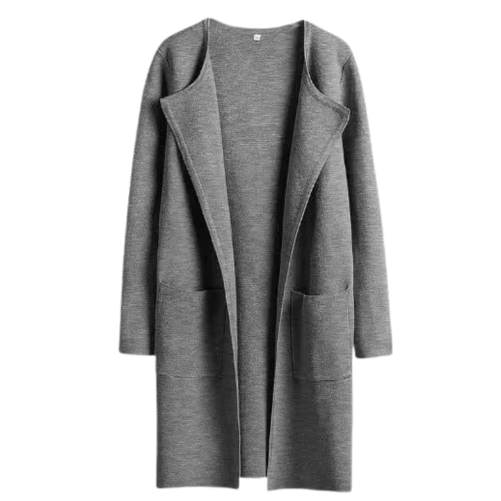 VALENCIA™ - Casual Open Front Long Sleeve Jacket - MABEL LONDON