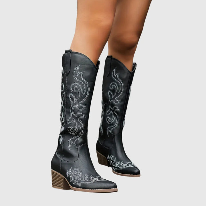 Hester | Classic Western Cowboy Boots - MABEL LONDON