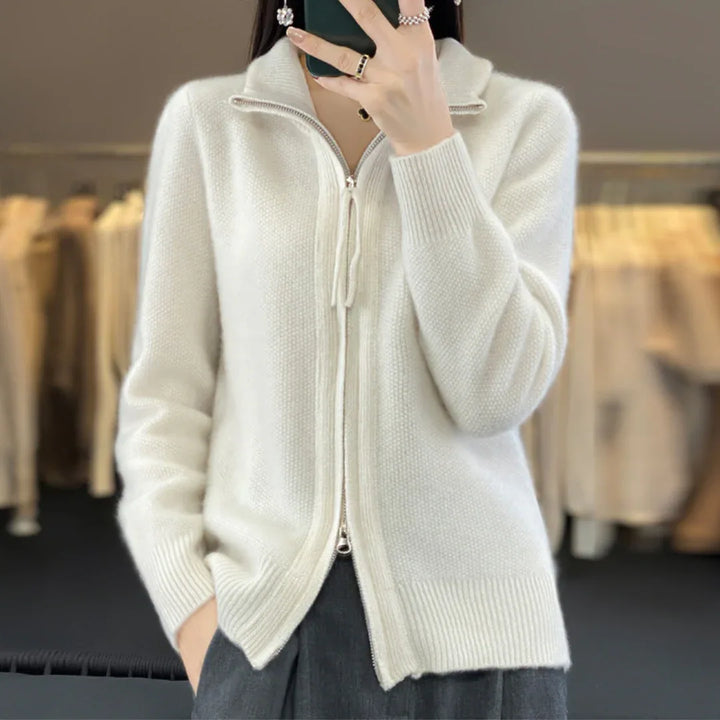 KATRINA™ - Minimalist Zip Sweater - MABEL LONDON