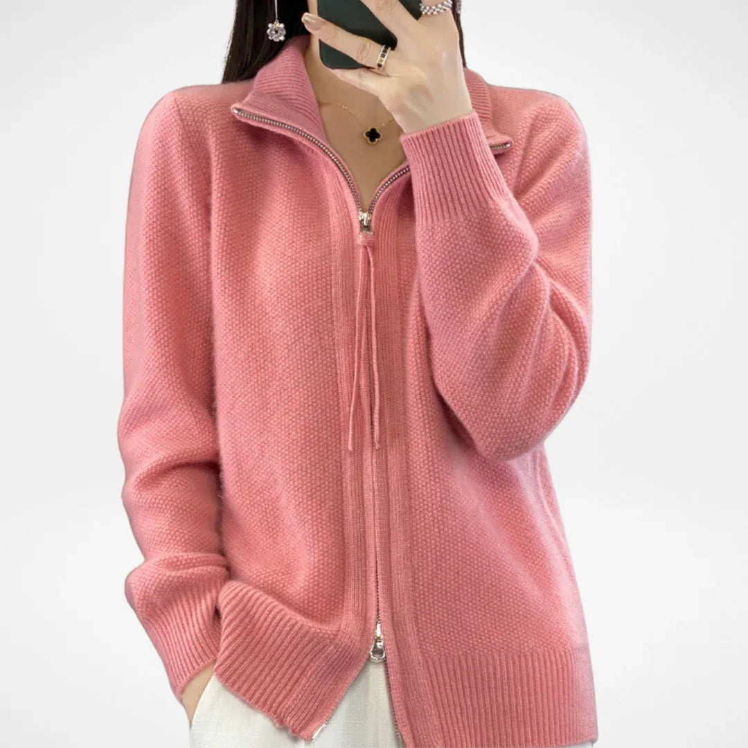 KATRINA™ - Minimalist Zip Sweater - MABEL LONDON