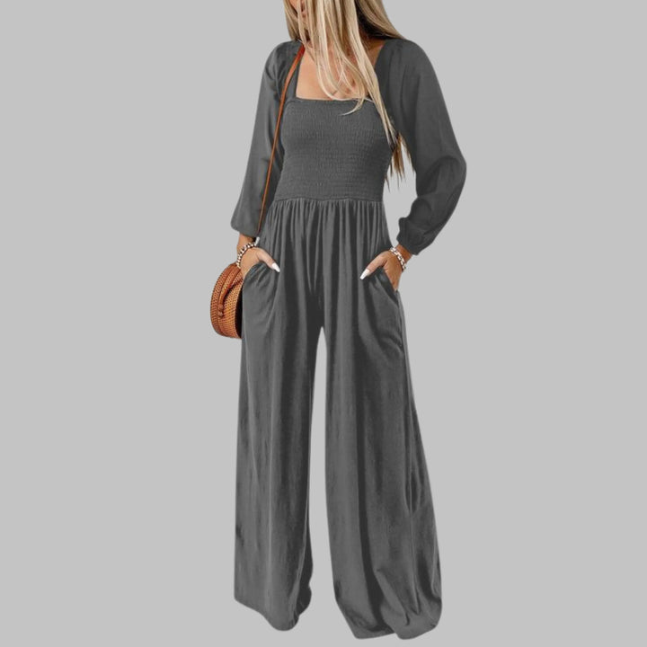 KISHA™ - Chic Loose Overall Wide Leg Jumpsuit - MABEL LONDON