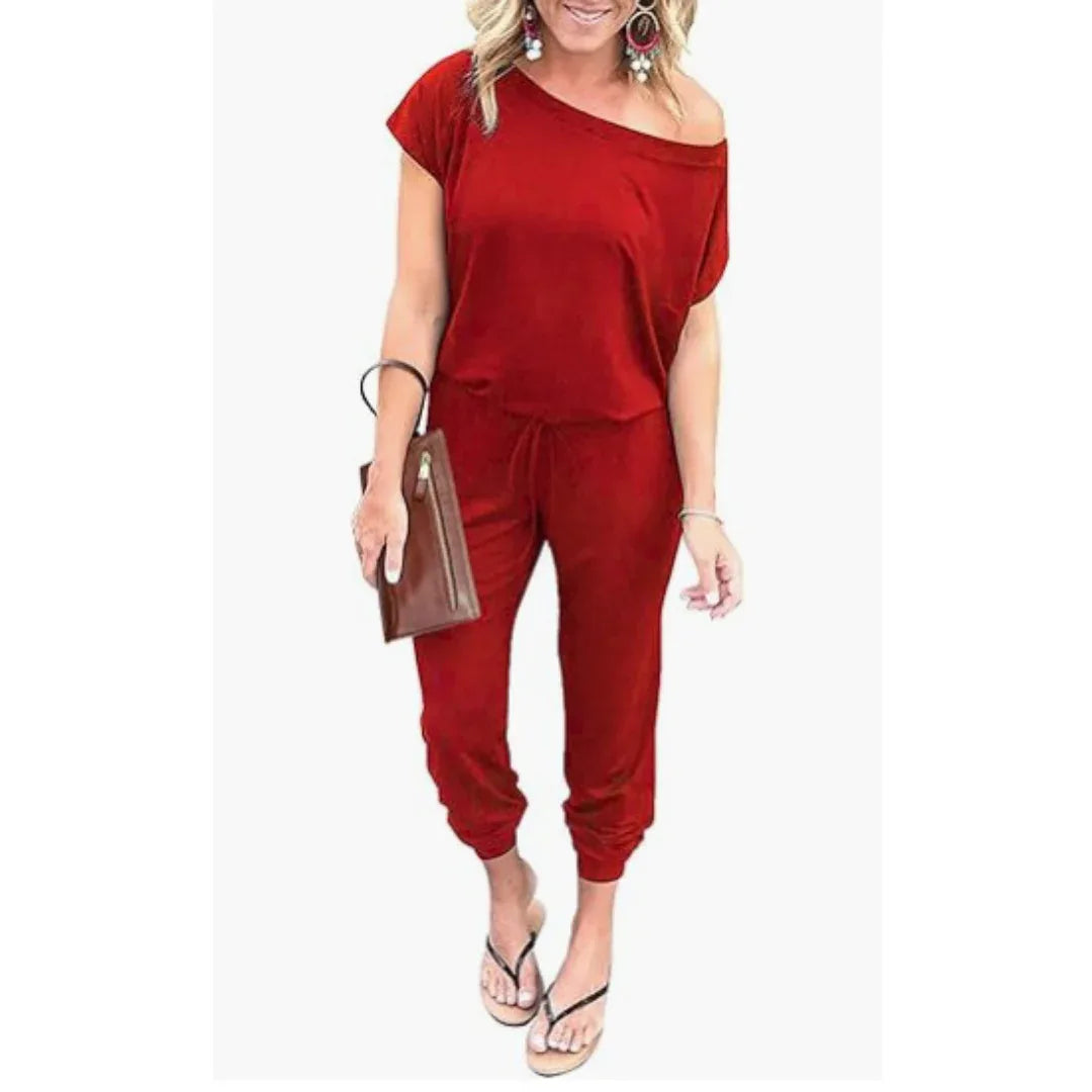 ALBERTA™ – Casual One-Piece Summer Lounge Jumpsuit - MABEL LONDON