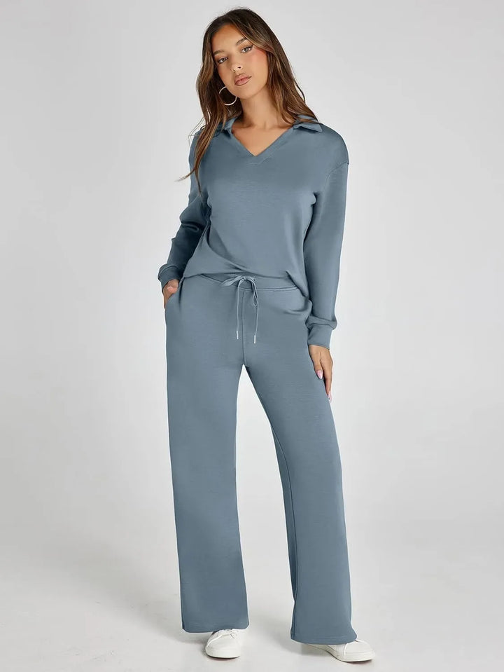 RENÉE™ - Cozy Minimalist Two-Piece Set - MABEL LONDON