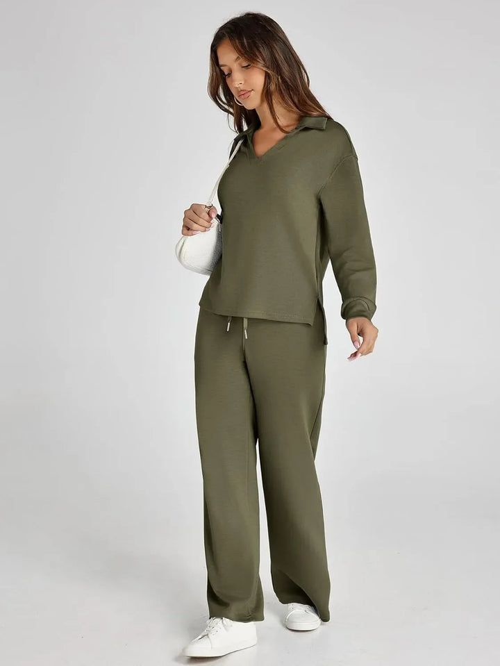 RENÉE™ - Cozy Minimalist Two-Piece Set - MABEL LONDON