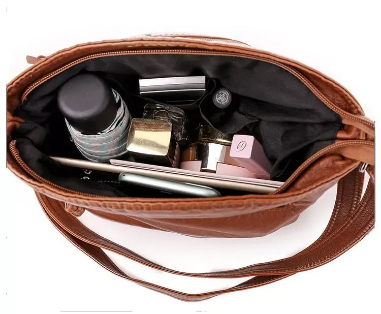 Celine | Leather Shoulder Bag - MABEL LONDON