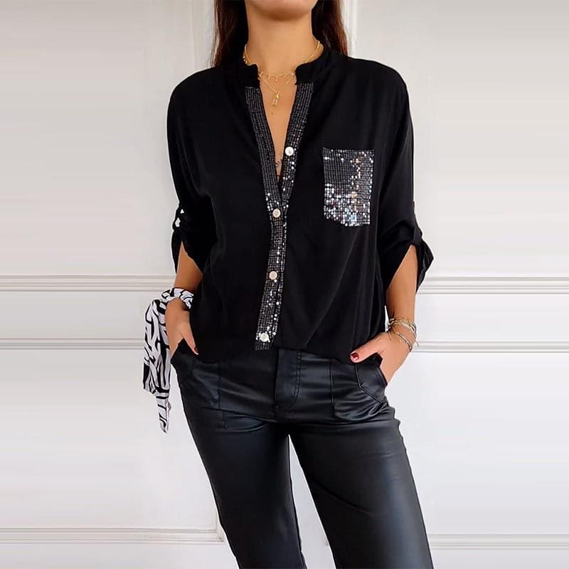 DANICA™ - Sequin Detailed Blouse - MABEL LONDON