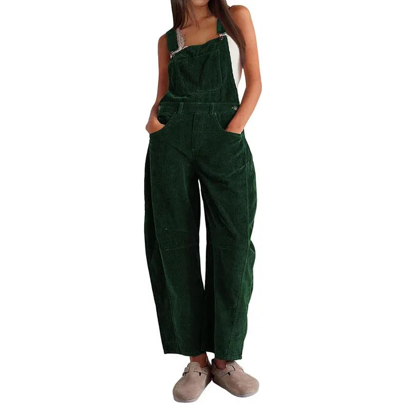 ISABELLE™ - Stylish Overalls with Barrel Leg & Adjustable Fit - MABEL LONDON