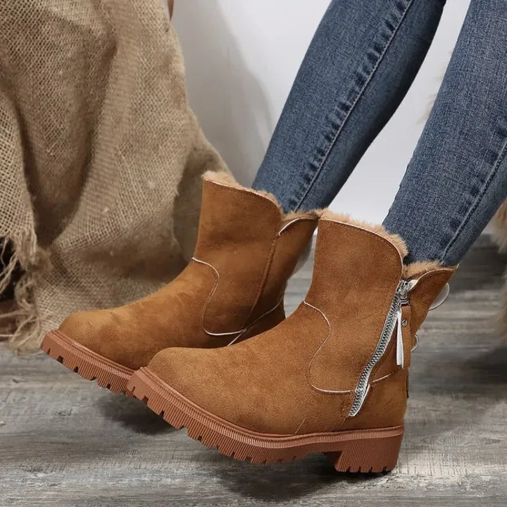 Amber | Khaki Ankle Boots - MABEL LONDON