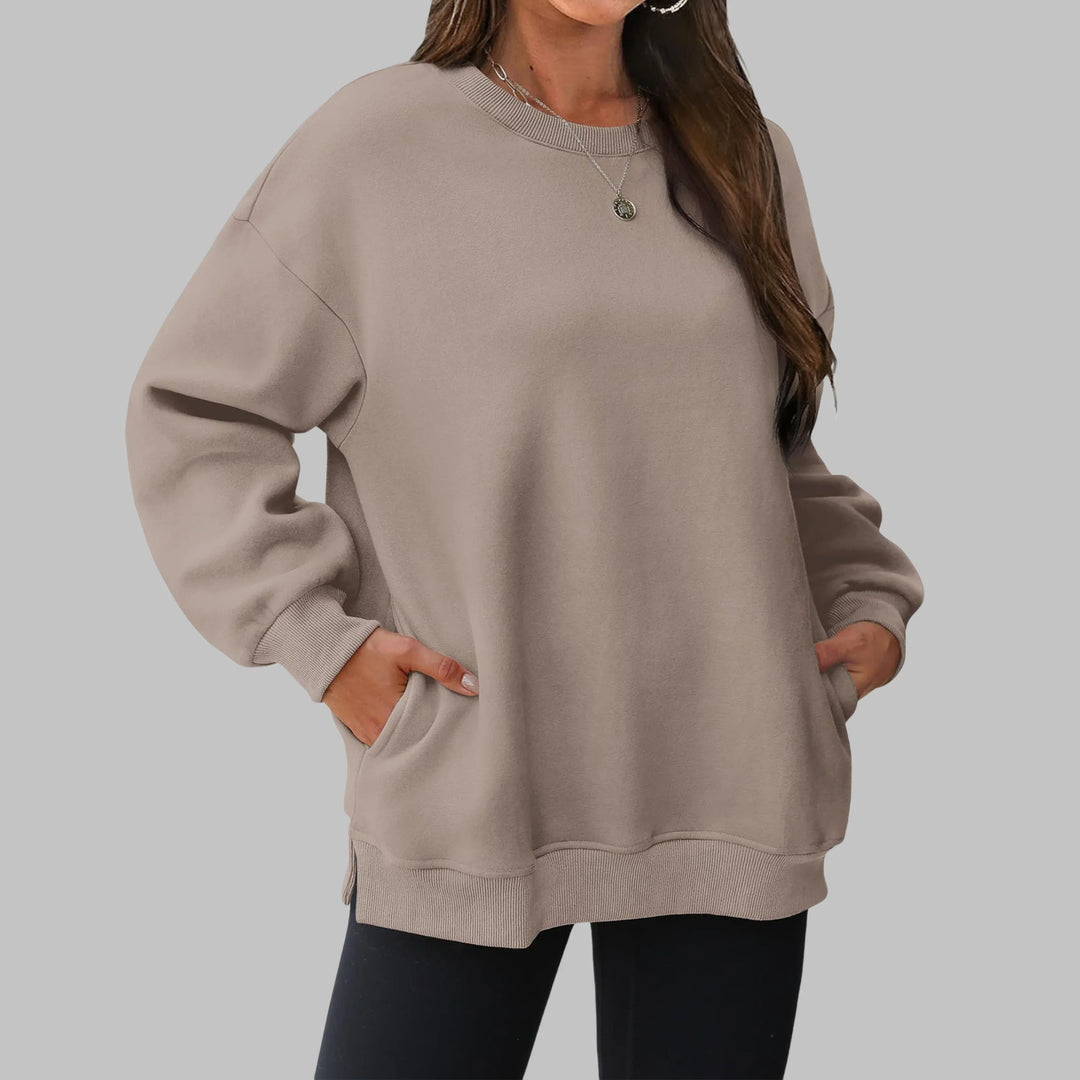 MEDGI™ - Casual Oversized Crewneck Long Sleeve Sweater - MABEL LONDON
