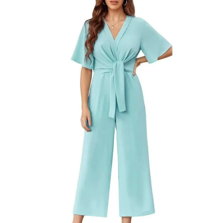 GABRIELLA™ - Elegant Summer Tie Knot Jumpsuits - MABEL LONDON