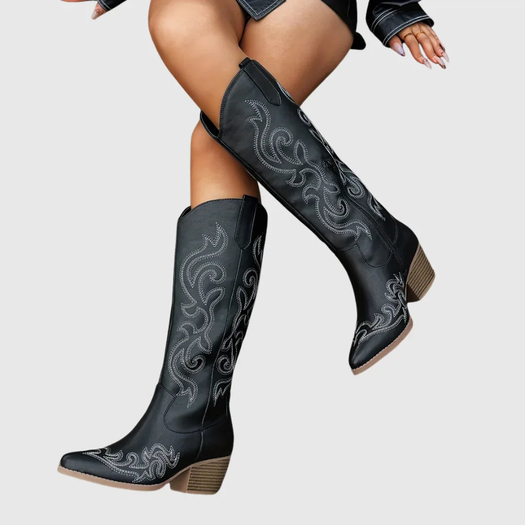 Hester | Classic Western Cowboy Boots - MABEL LONDON