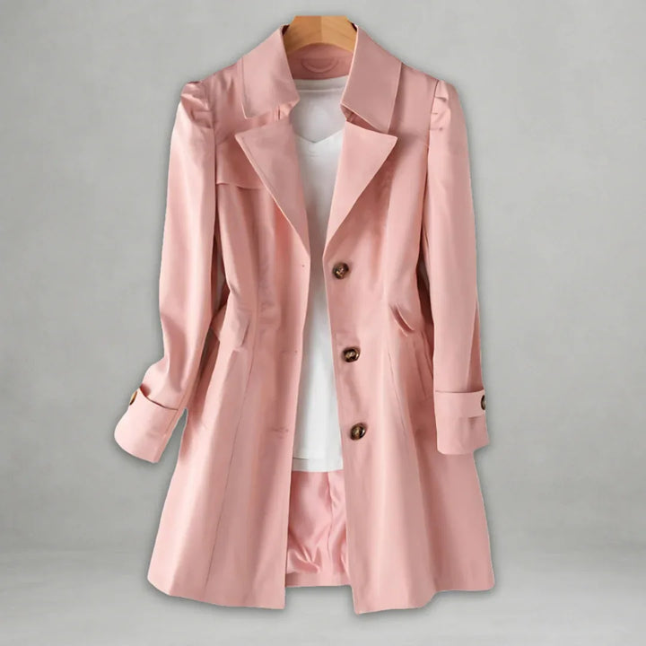 Jamie - Elegant Autumn Trench Coat - MABEL LONDON