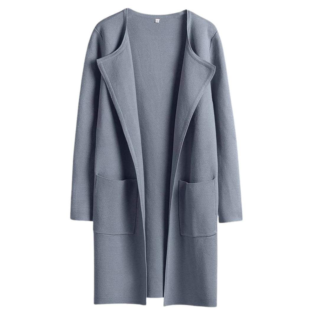 VALENCIA™ - Casual Open Front Long Sleeve Jacket - MABEL LONDON