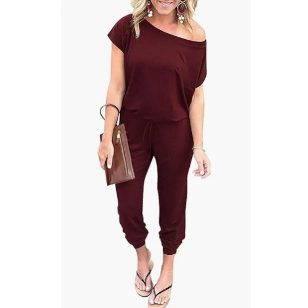 ALBERTA™ – Casual One-Piece Summer Lounge Jumpsuit - MABEL LONDON