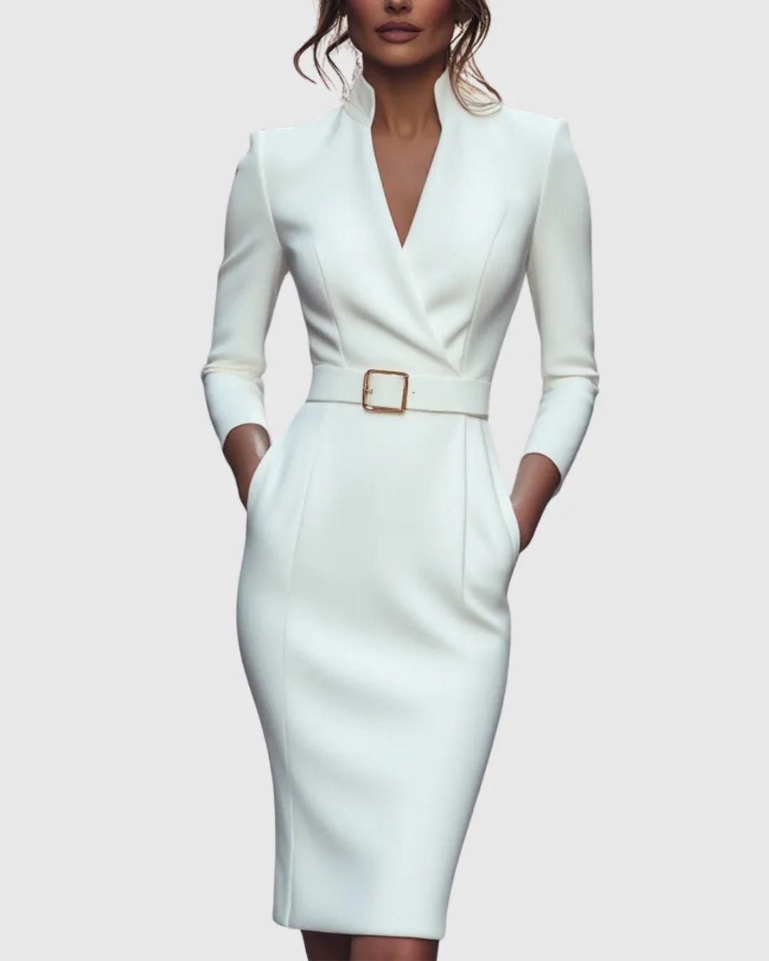 Claribel | Refined Midi Dress - MABEL LONDON