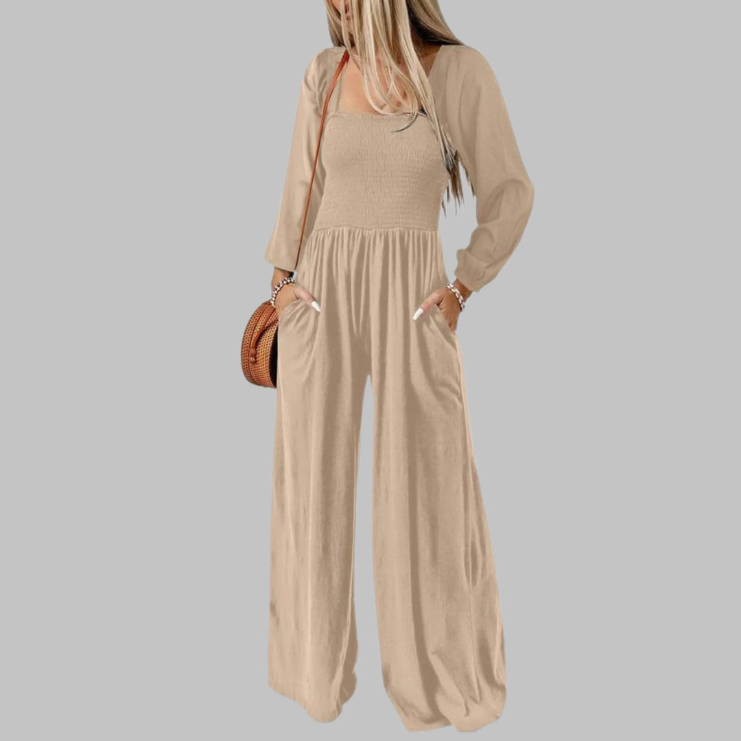 KISHA™ - Chic Loose Overall Wide Leg Jumpsuit - MABEL LONDON
