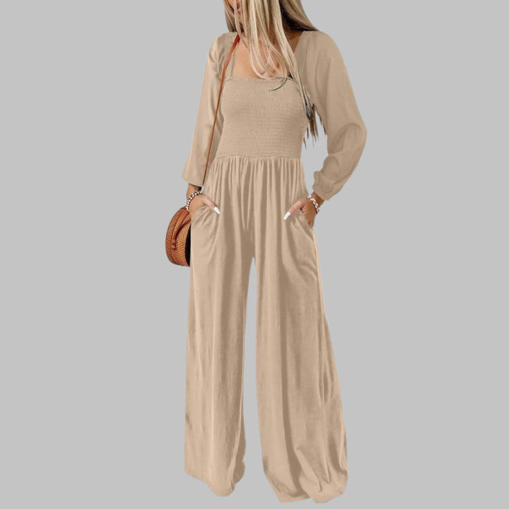 KISHA™ - Chic Loose Overall Wide Leg Jumpsuit - MABEL LONDON