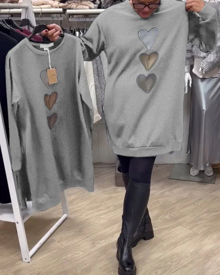 BRIANA™ - Casual Sweatshirt Dress - MABEL LONDON