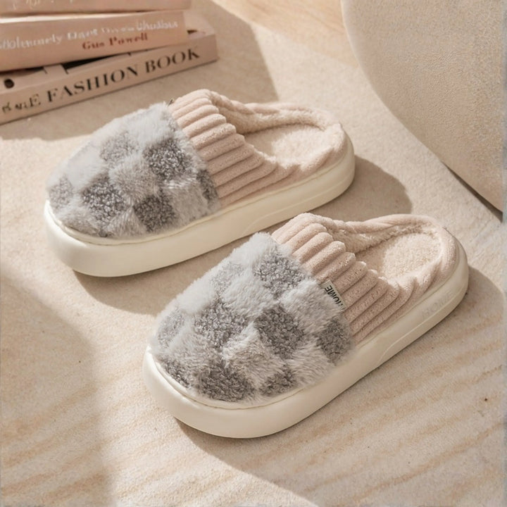 DAMINI™ - Comfy Fluffy Indoor Plush Non-Slip Slippers - MABEL LONDON