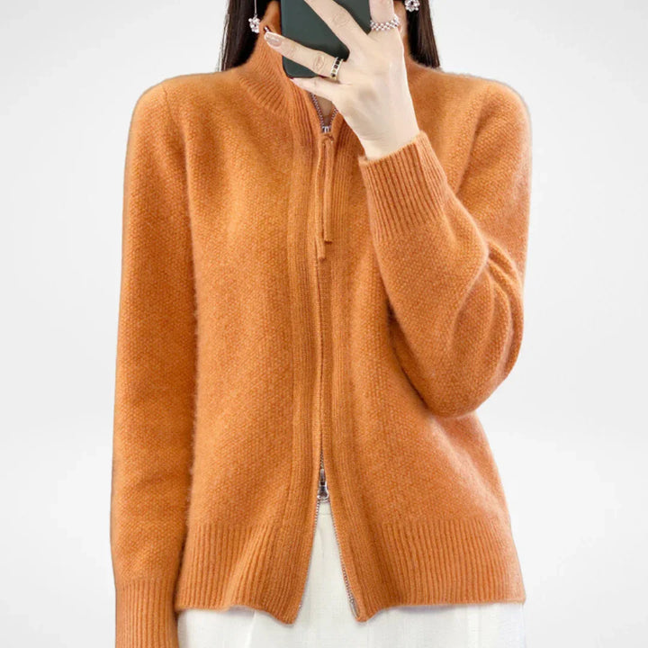 KATRINA™ - Minimalist Zip Sweater - MABEL LONDON