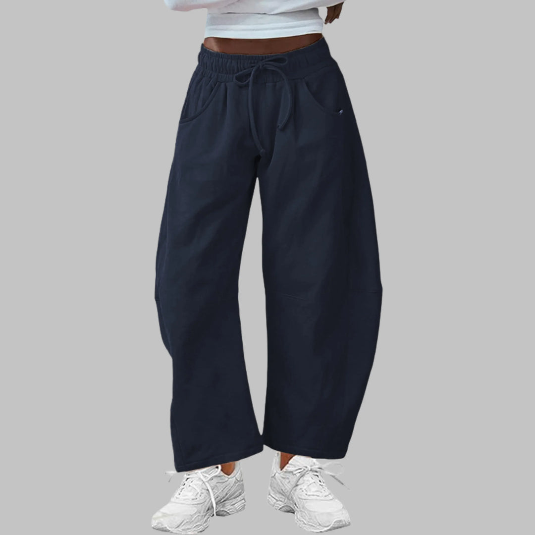 DIGMA™ - Casual Drawstring Barrel Leg Sweat Pants - MABEL LONDON