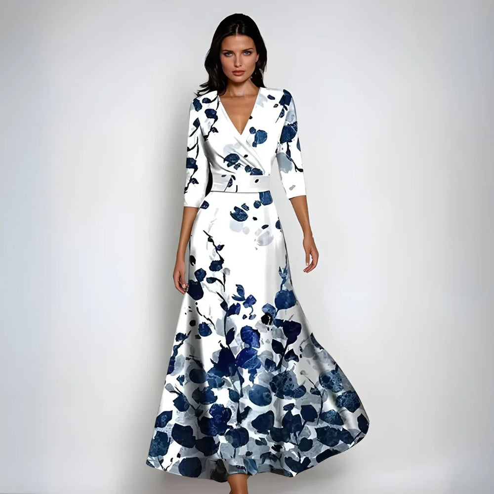 JOCELYN™ - Sophisticated Floral Dress - MABEL LONDON