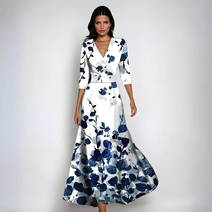 JOCELYN™ - Sophisticated Floral Dress - MABEL LONDON