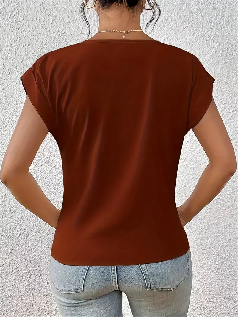 BELLE™ | The Stylish V-Neck Top - MABEL LONDON