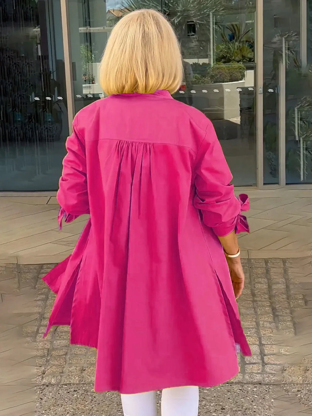 CÉLINA™ - Classy Long Shirt Jacket - MABEL LONDON