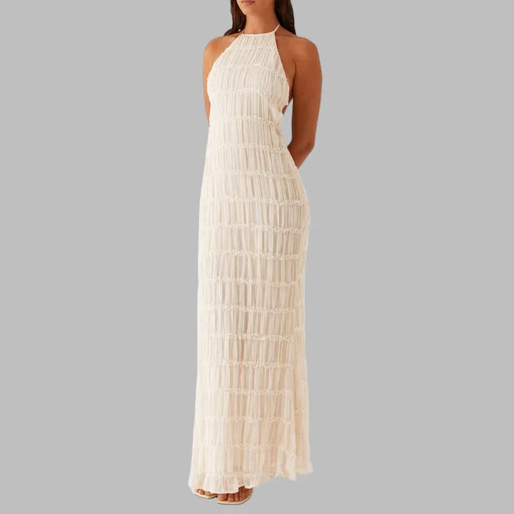 LUNET™ - Elegant Sleeveless Backless Bodycon Maxi Dress - MABEL LONDON