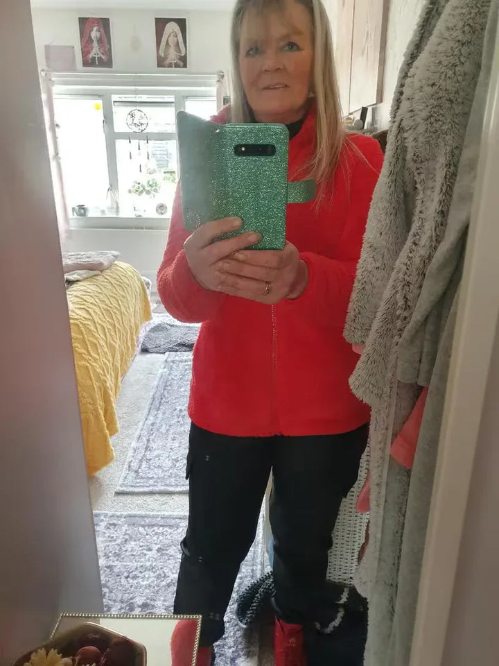 Nova – Cozy Sherpa Zip Jacket - MABEL LONDON