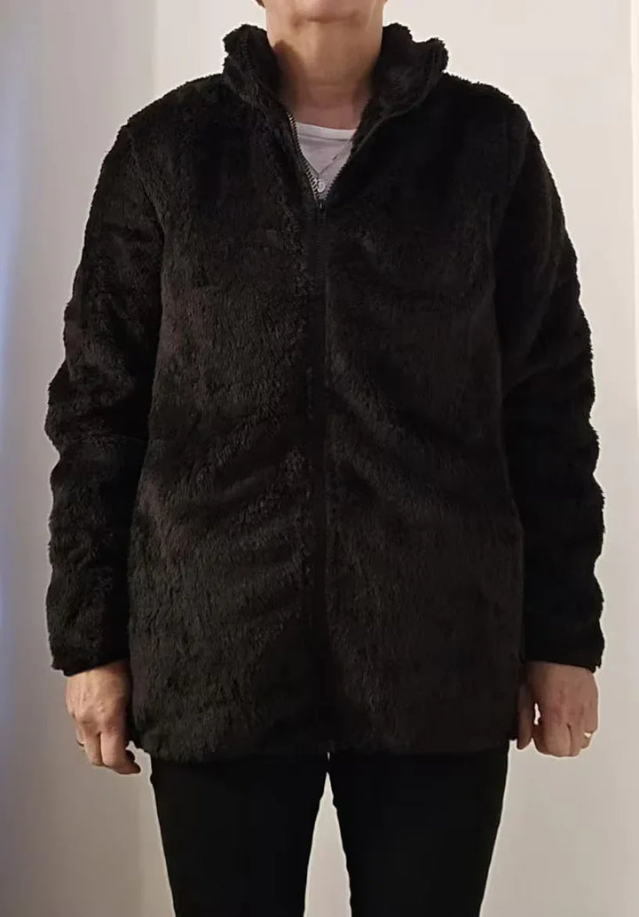 Nova – Cozy Sherpa Zip Jacket - MABEL LONDON