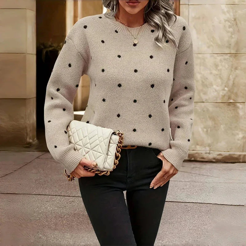 MAEVE™- Polka Dot Sweater - MABEL LONDON