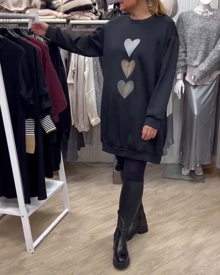 BRIANA™ - Casual Sweatshirt Dress - MABEL LONDON