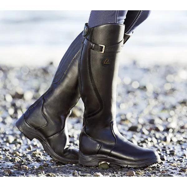Maeve | Waterproof Leather Riding Boots - MABEL LONDON