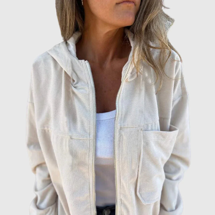 Elviana | Hooded Zip Jacket - MABEL LONDON