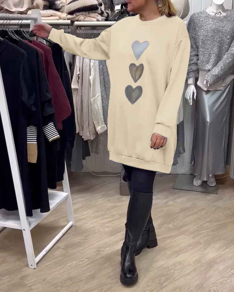 BRIANA™ - Casual Sweatshirt Dress - MABEL LONDON