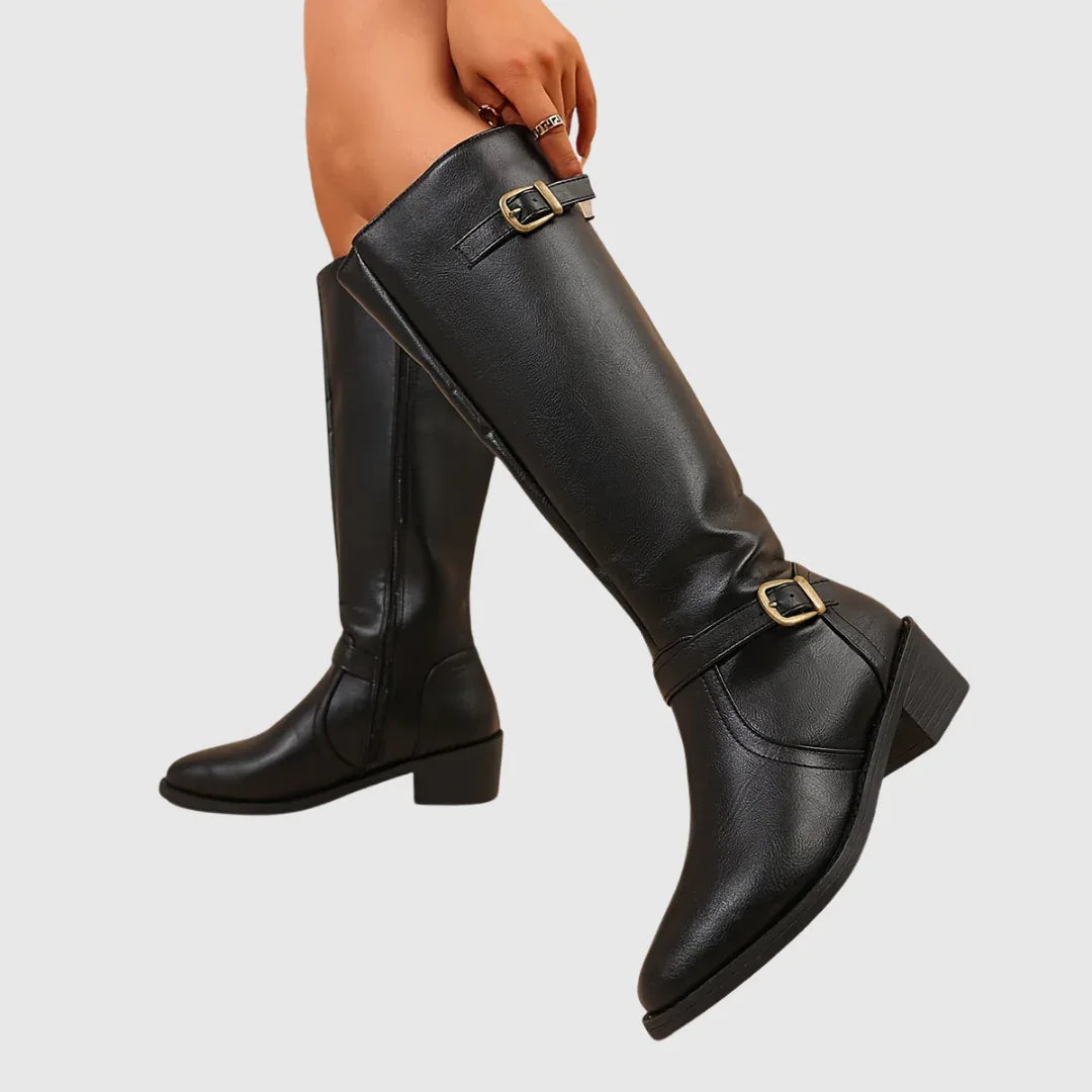 Anastelle | Riding Leather Boots - MABEL LONDON