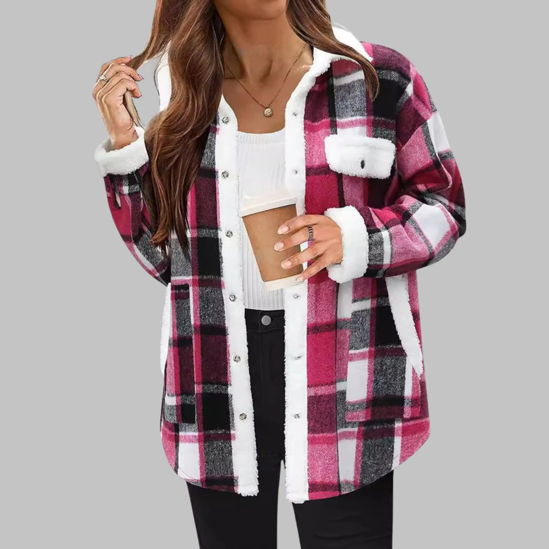 ZENY™ - Classic Long Sleeve Button Down Jacket - MABEL LONDON