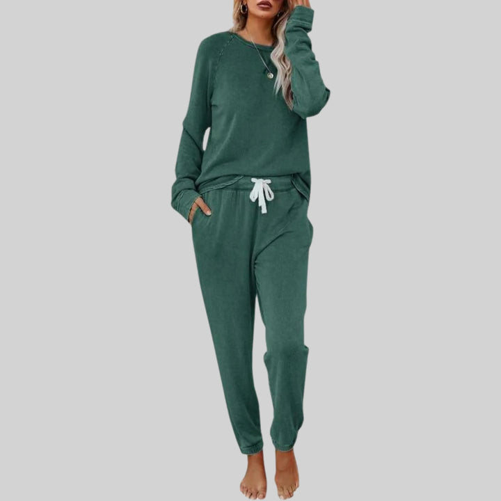 JOCELYN™ - Casual Long Sleeve and Sweatpants Set - MABEL LONDON