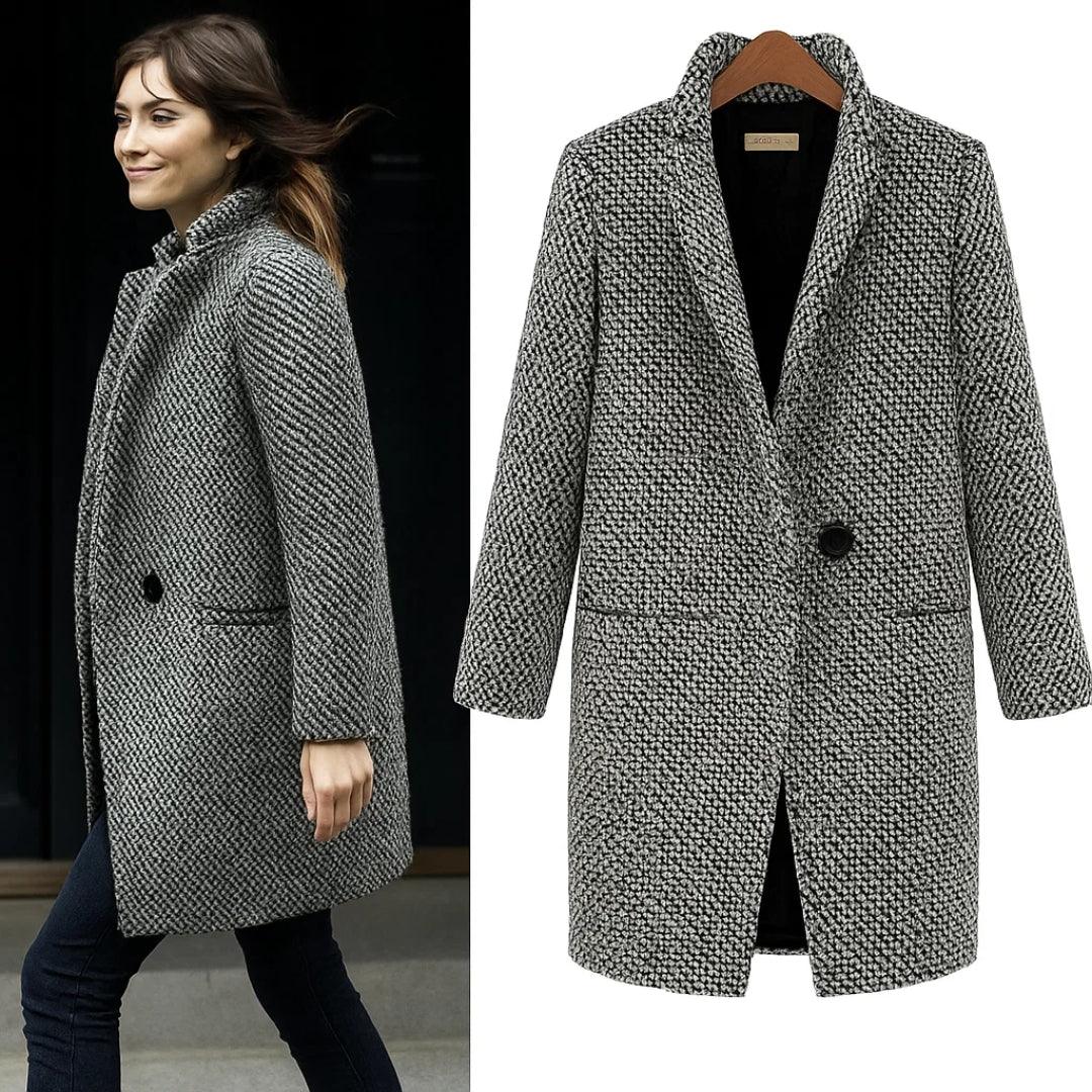 Caterinella | Long Woollen Jacket - MABEL LONDON