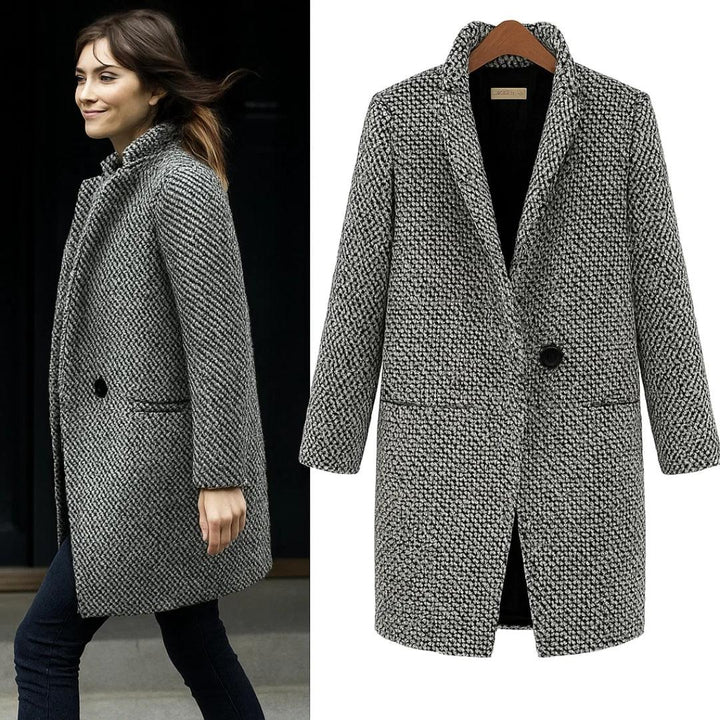 Caterinella | Long Woollen Jacket - MABEL LONDON