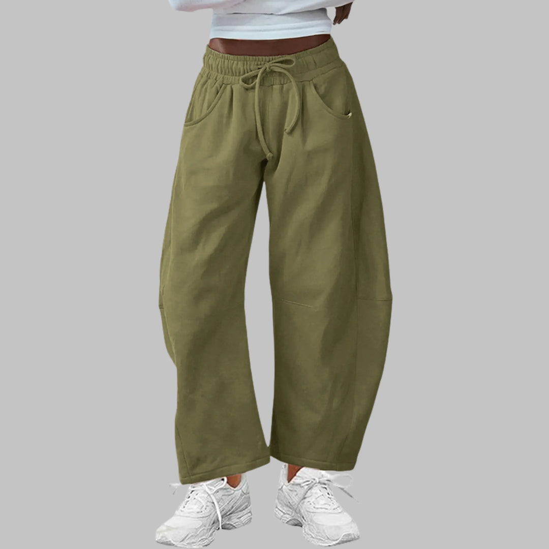 DIGMA™ - Casual Drawstring Barrel Leg Sweat Pants - MABEL LONDON