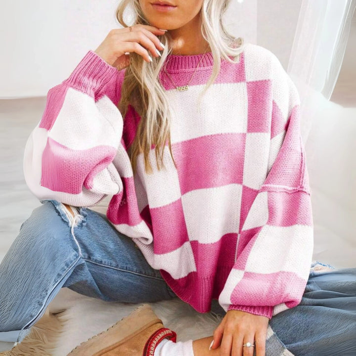 PINEDA™ - Casual Long Sleeve Loose-Fit Sweater - MABEL LONDON