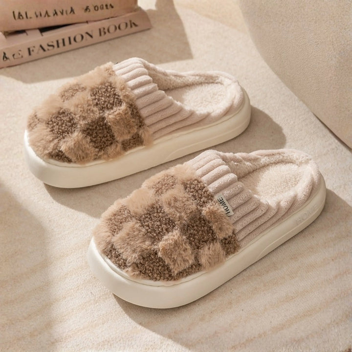 DAMINI™ - Comfy Fluffy Indoor Plush Non-Slip Slippers - MABEL LONDON