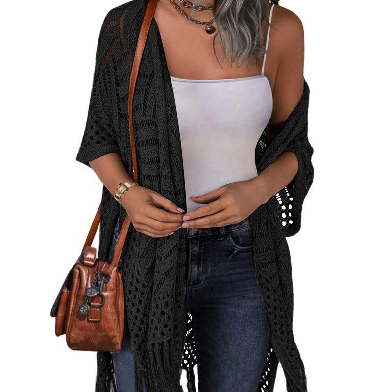 ZARELLA™ – Comfy Summer Hollow Tassel Outwear - MABEL LONDON