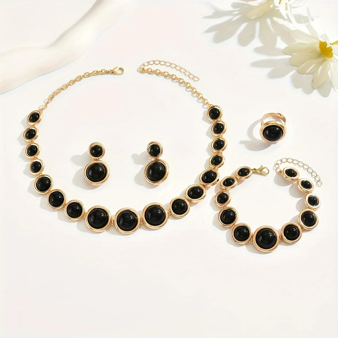 Retro 4-Piece Jewelry Set - MABEL LONDON