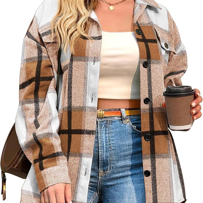 BRIGID™ - Stylish Plus-Size Shacket - MABEL LONDON