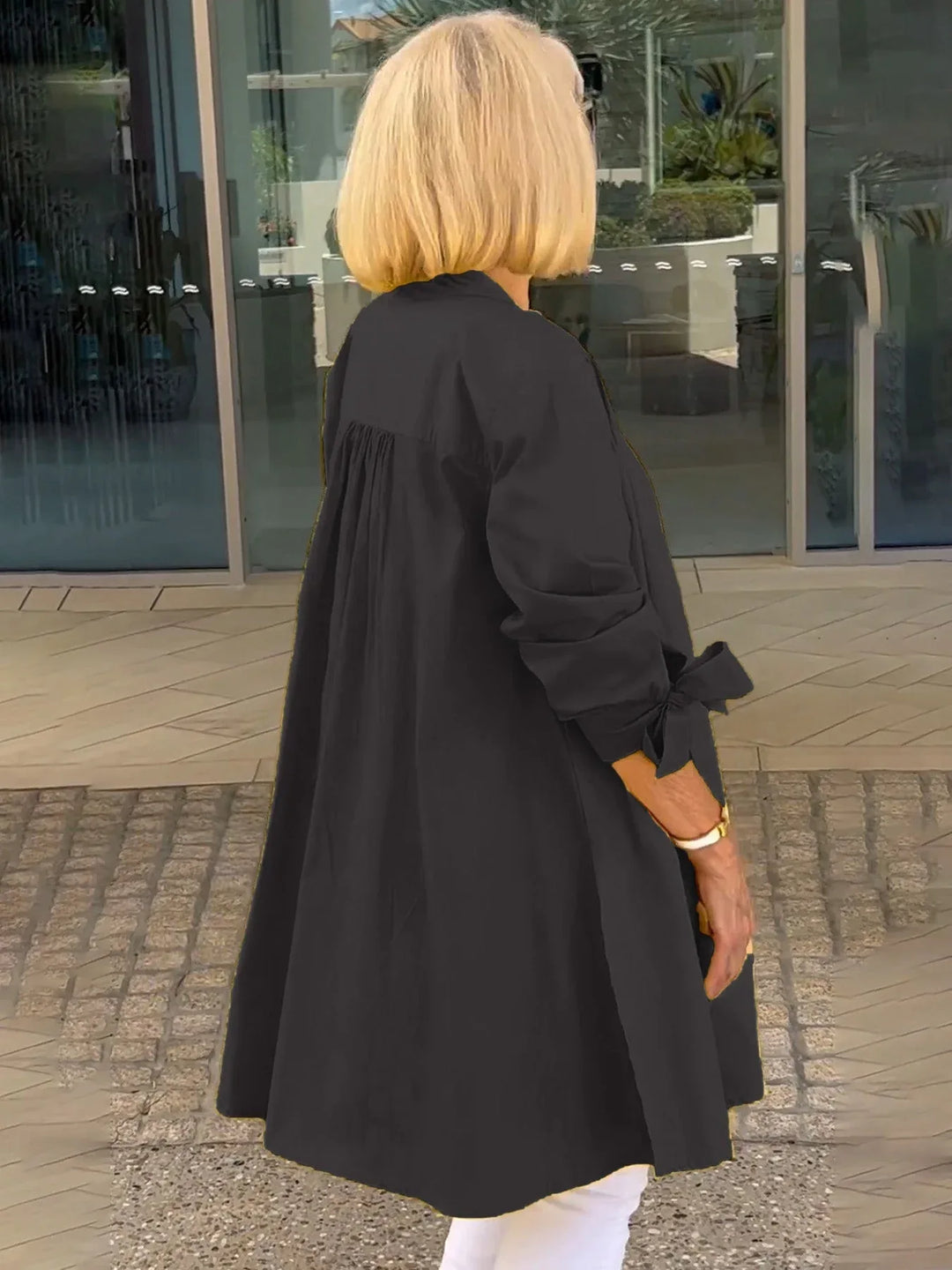 CÉLINA™ - Classy Long Shirt Jacket - MABEL LONDON