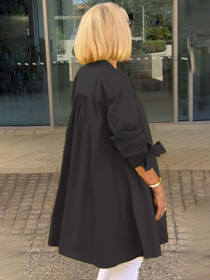 CÉLINA™ - Classy Long Shirt Jacket - MABEL LONDON